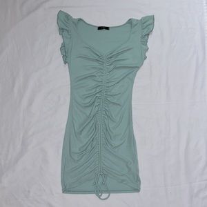 21 Saints teal mini dress